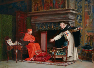 The choice of a preacher - Jehan Georges Vibert — artwork view
