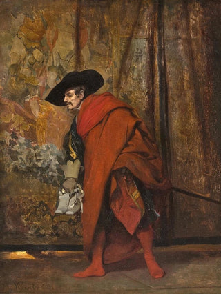 Jehan Georges Vibert - Polonius Behind The Curtain.webp