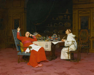 Sermon sur l'abstinence - Jehan Georges Vibert — artwork view