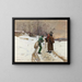 La Fourmi et la Cigale - Jehan Georges Vibert — framed artwork on a wall