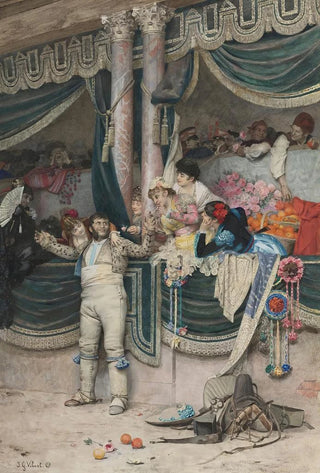 Jehan Georges Vibert - The bullfighters adoring crowd.webp
