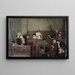 The Trial of Pierrot - Jehan Georges Vibert — framed artwork on a wall