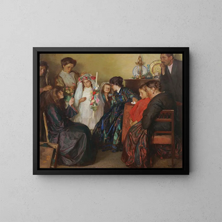 Preparation for the Festival - Jehudo Epstein — framed artwork on a wall
