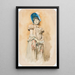 Femme en capote - Jenny Nyström — framed artwork on a wall