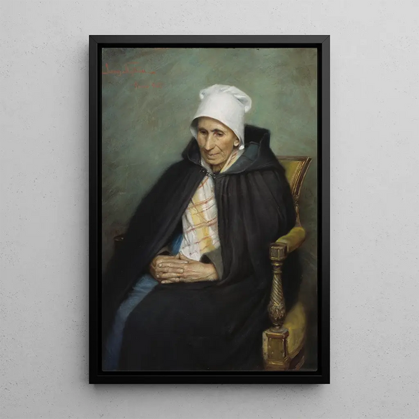 French Peasant Woman - Jenny Nyström — framed artwork on a wall