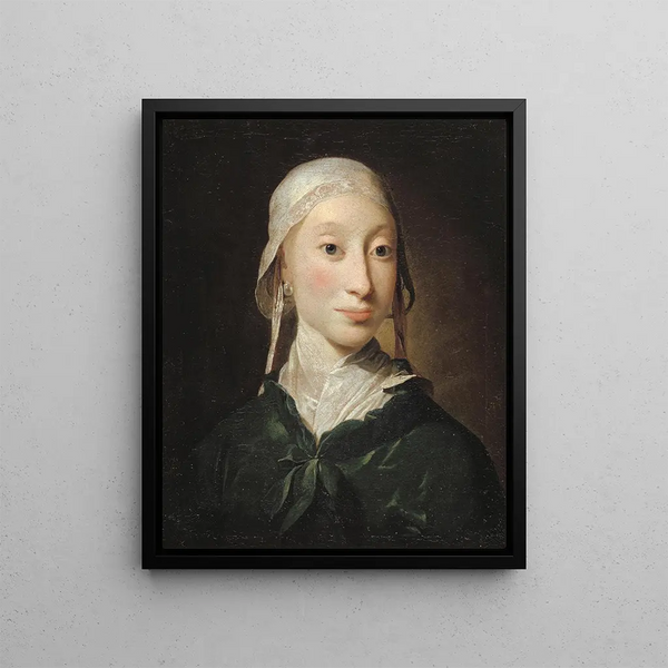 A girl from Holstein - Jens Juel — framed artwork on a wall