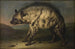 Hyène dans la ménagerie près du château de Frederiksberg - Jens Juel — artwork view