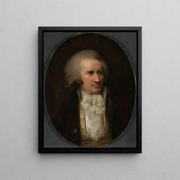 Portrait of Bernt Anker Chamberlain Bernt Anker - Jens Juel — framed artwork on a wall