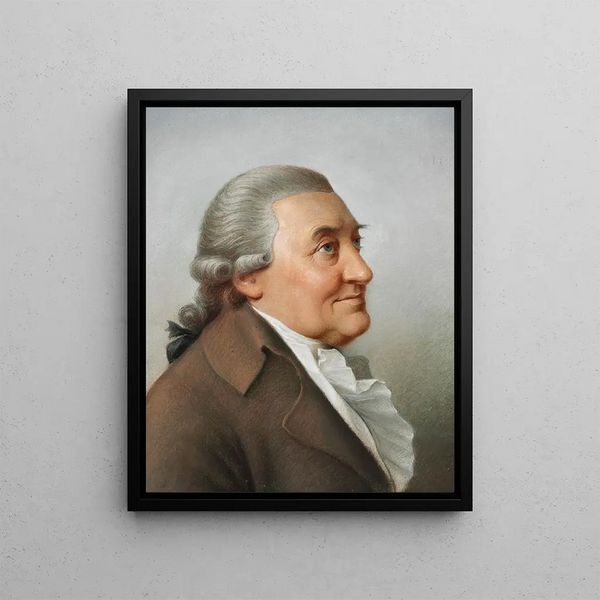 Portrait of Niels Ryberg - Jens Juel — framed artwork on a wall