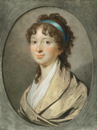 Jens Juel - Portrt af en ung Dame med blaat Haarbaand.webp