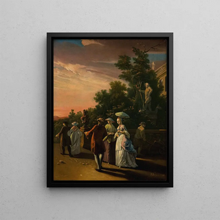 Jens Juel - Promenading in a Park.webp