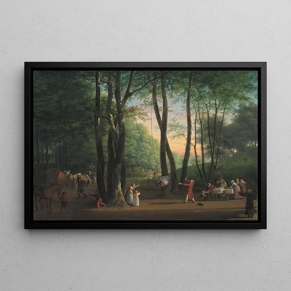 La Clairière dansante à Sorgenfri au nord de Copenhague - Jens Juel — framed artwork on a wall