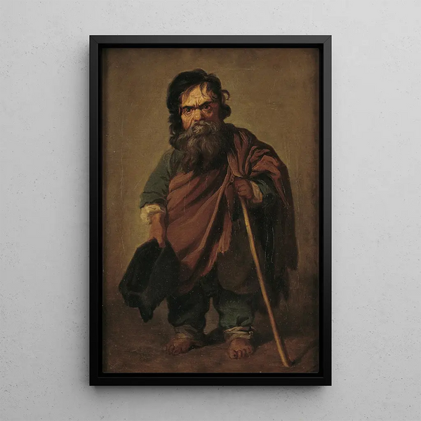 The Roman Dwarf Francesco Ravai aka Bajocco - Jens Juel — framed artwork on a wall