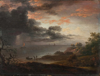 Thunderstorm falling into the sea - Jens Juel — artwork view