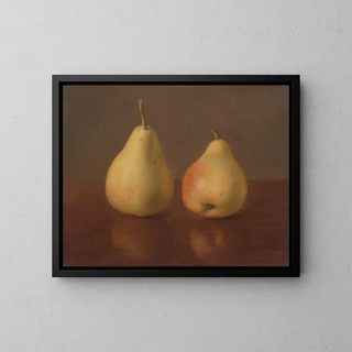 Two Pears McLaughlin - Jeremiah Pearson Hardy — framed artwork on a wall