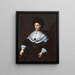 Portrait of Maria Salome von Stalburg 1602-1646 wife of Johann Maximilian zum Jungen - Jeremias van Winghe — framed artwork on a wall