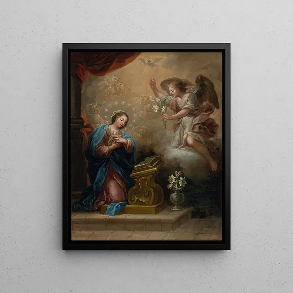 L'Annonciation - Jerónimo Ezquerra — framed artwork on a wall