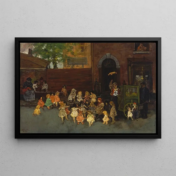 Le Tambourin - Jerome Myers — framed artwork on a wall
