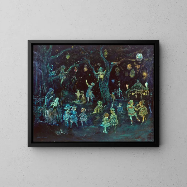Wonderland Land - Jerome Myers — framed artwork on a wall