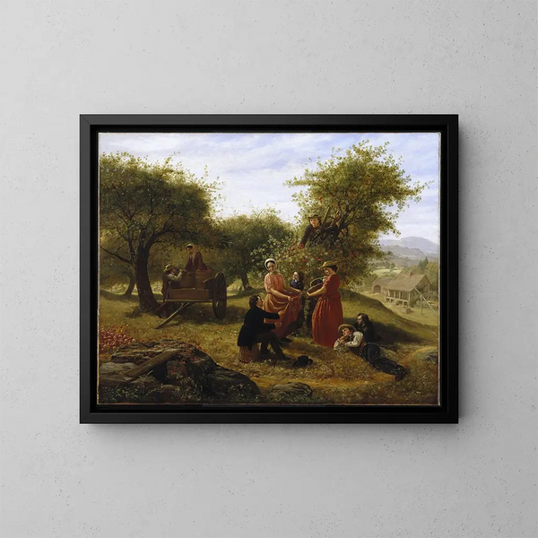 Apple Harvest - Jerome Thompson — framed artwork on a wall