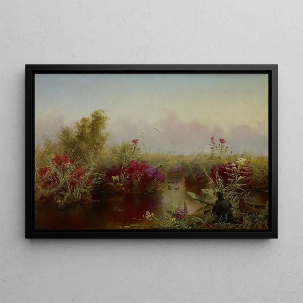 Duck hunting - Jerome Thompson — framed artwork on a wall