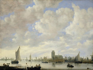 View of the Merwede near Dordrecht - Jeronymus van Diest II — artwork view