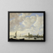 View of the Merwede near Dordrecht - Jeronymus van Diest II — framed artwork on a wall