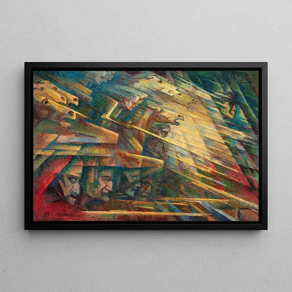 Charge - Jerzy Hulewicz — framed artwork on a wall