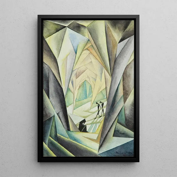 Composition - Jerzy Hulewicz — framed artwork on a wall