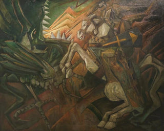 Saint Georges et le dragon - Jerzy Hulewicz — artwork view