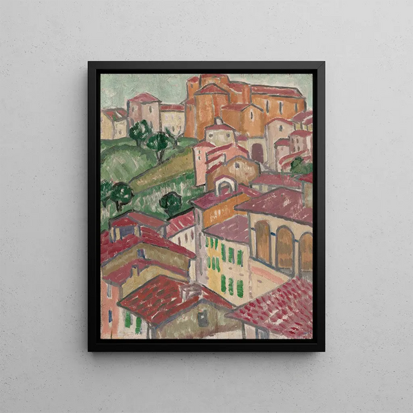 Siena Painting - Jessica Dismorr — framed artwork on a wall