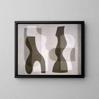 Formes superposées - Jessica Dismorr — framed artwork on a wall