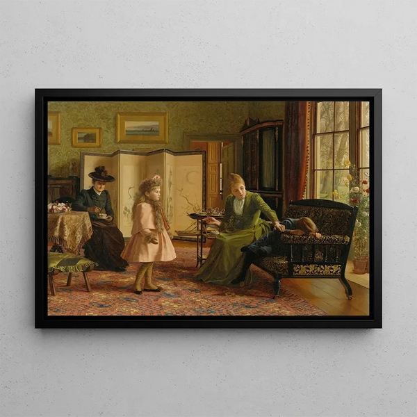British Painting when we meet for the first time - Jessica Hayllar — framed artwork on a wall