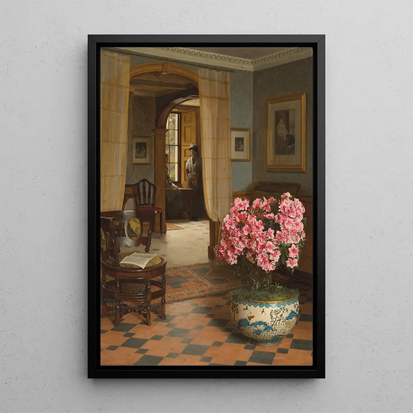 Freshly harvested from the greenhouse - Jessica Hayllar — framed artwork on a wall
