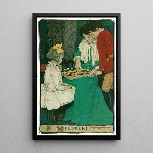 Ladies - Jessie Willcox Smith — framed artwork on a wall