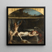 Jesus in the Tomb - Henri Leopold Lévy — framed artwork on a wall
