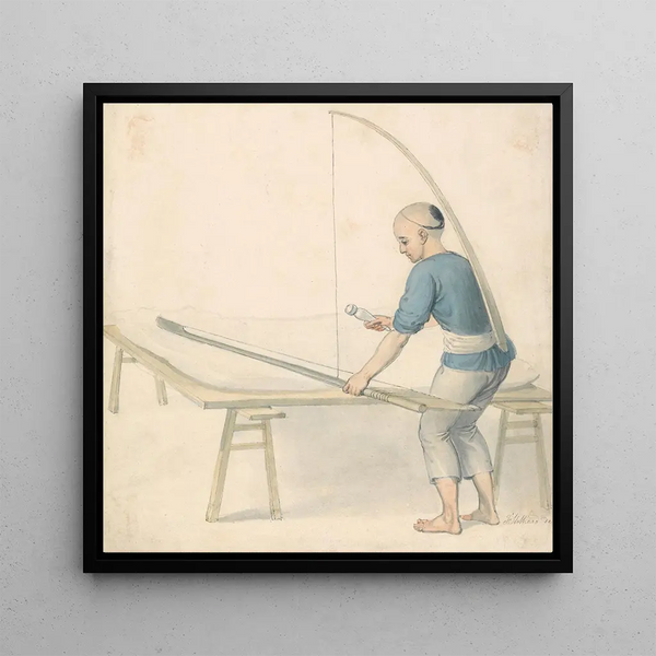 Young Chinese Tying - Thomas Stothard — framed artwork on a wall