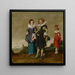Young couple walking with a page - Circle of Dirck Hals — framed artwork on a wall