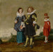 Young couple walking with a page - Circle of Dirck Hals — artwork view