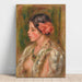 Reproduction of the painting Young Woman with Rose - Pierre-Auguste Renoir
