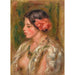 Reproduction of the painting Young Woman with Rose - Pierre-Auguste Renoir
