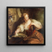 Young woman at a fountain - François Lemoyne — framed artwork on a wall