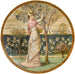 Young woman picking flowers - Minton and Co — artwork view
