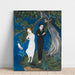 Reproduction of the painting Young man in black, girl in white - Nils Dardel