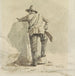 Young man resting seen from behind - Johann Bernard Klombeek — displayed in an interior