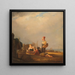 Young Fisherman Playing with His Catch - Rudolf Jordan — framed artwork on a wall