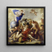 Youth tempted by vices - Luca Giordano — framed artwork on a wall