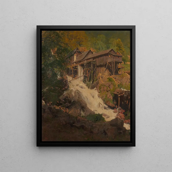À Sarmingbach - Jindřich Tomec — framed artwork on a wall