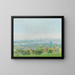 View of Vienna from Grinzing - Jindřich Tomec — framed artwork on a wall