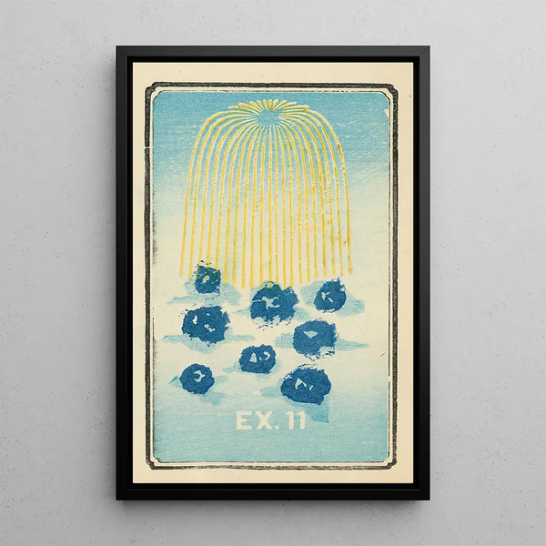 Catalogue illustré des obus de jour Ex 11 - Jinta Hirayama — framed artwork on a wall